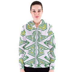 Abstract Pattern Geometric Backgrounds Women s Zipper Hoodie