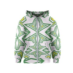 Abstract Pattern Geometric Backgrounds Kids  Zipper Hoodie