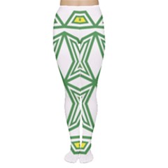 Abstract Pattern Geometric Backgrounds Tights by Eskimos