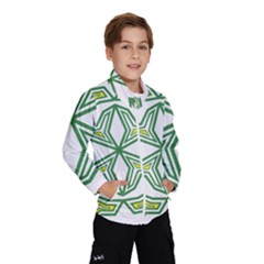 Abstract Pattern Geometric Backgrounds Kids  Windbreaker