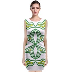 Abstract Pattern Geometric Backgrounds Classic Sleeveless Midi Dress by Eskimos