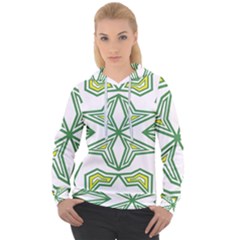 Abstract Pattern Geometric Backgrounds Women s Overhead Hoodie