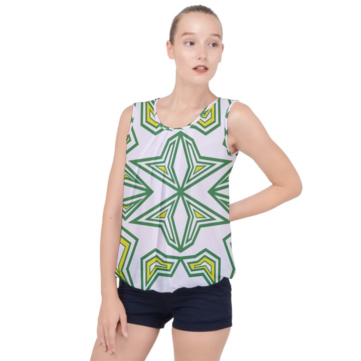 Abstract pattern geometric backgrounds Bubble Hem Chiffon Tank Top