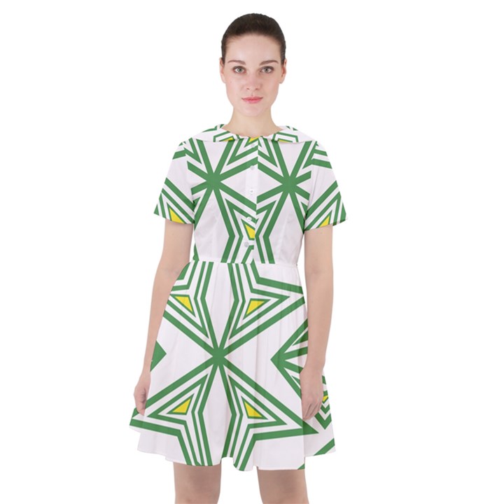 Abstract pattern geometric backgrounds Sailor Dress