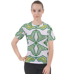 Abstract Pattern Geometric Backgrounds Women s Sport Raglan Tee