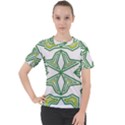 Abstract pattern geometric backgrounds Women s Sport Raglan Tee View1