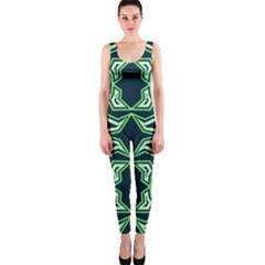 Abstract Pattern Geometric Backgrounds  One Piece Catsuit by Eskimos