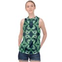 Abstract pattern geometric backgrounds  High Neck Satin Top View1