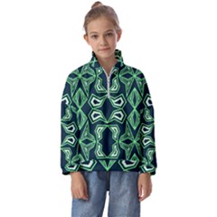 Abstract Pattern Geometric Backgrounds  Kids  Half Zip Hoodie