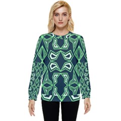 Abstract Pattern Geometric Backgrounds  Hidden Pocket Sweatshirt