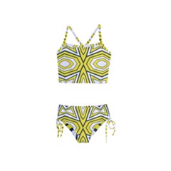 Abstract Pattern Geometric Backgrounds  Girls  Tankini Swimsuit