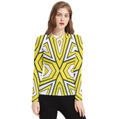 Abstract Pattern Geometric Backgrounds  Women s Long Sleeve Rash Guard by Eskimos