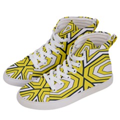 Abstract Pattern Geometric Backgrounds  Men s Hi-top Skate Sneakers by Eskimos