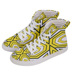 Abstract Pattern Geometric Backgrounds  Women s Hi-top Skate Sneakers by Eskimos