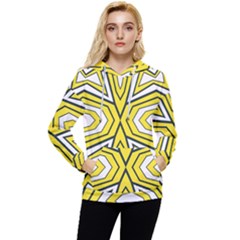 Abstract Pattern Geometric Backgrounds  Women s Lightweight Drawstring Hoodie