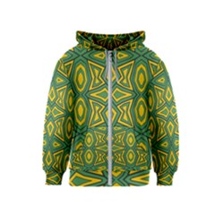 Abstract Pattern Geometric Backgrounds Kids  Zipper Hoodie