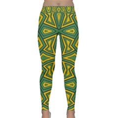 Abstract Pattern Geometric Backgrounds Classic Yoga Leggings by Eskimos