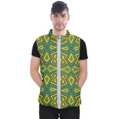 Abstract Pattern Geometric Backgrounds Men s Puffer Vest