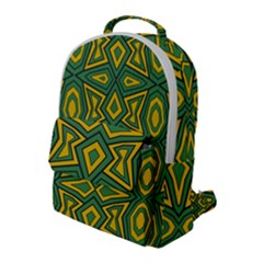 Abstract Pattern Geometric Backgrounds Flap Pocket Backpack (large) by Eskimos