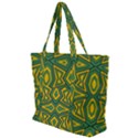 Abstract pattern geometric backgrounds Zip Up Canvas Bag View1