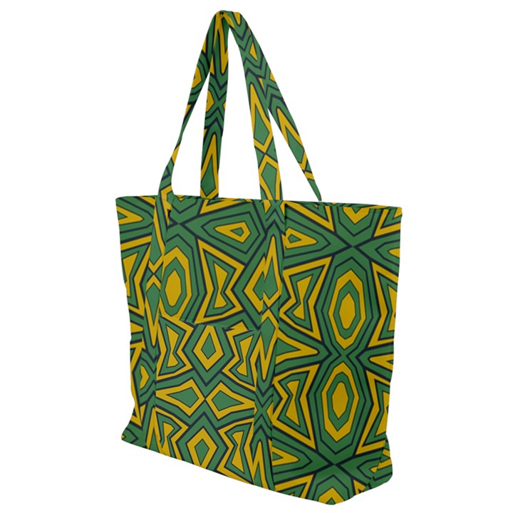 Abstract pattern geometric backgrounds Zip Up Canvas Bag