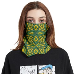 Abstract Pattern Geometric Backgrounds Face Covering Bandana (two Sides) by Eskimos