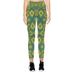 Abstract Pattern Geometric Backgrounds Pocket Leggings  by Eskimos