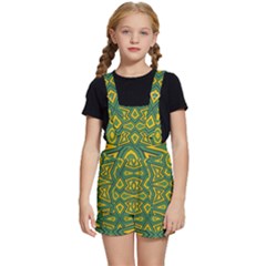 Abstract Pattern Geometric Backgrounds Kids  Short Overalls by Eskimos