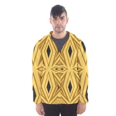 Abstract Pattern Geometric Backgrounds Men s Hooded Windbreaker