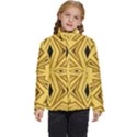 Abstract pattern geometric backgrounds Kids  Puffer Bubble Jacket Coat View1