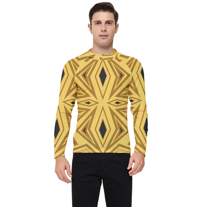 Abstract pattern geometric backgrounds Men s Long Sleeve Rash Guard