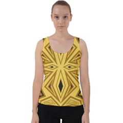 Abstract Pattern Geometric Backgrounds Velvet Tank Top by Eskimos