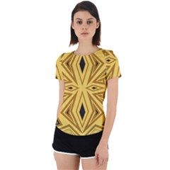 Abstract Pattern Geometric Backgrounds Back Cut Out Sport Tee by Eskimos