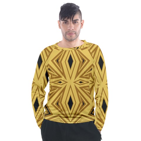 Abstract Pattern Geometric Backgrounds Men s Long Sleeve Raglan Tee by Eskimos