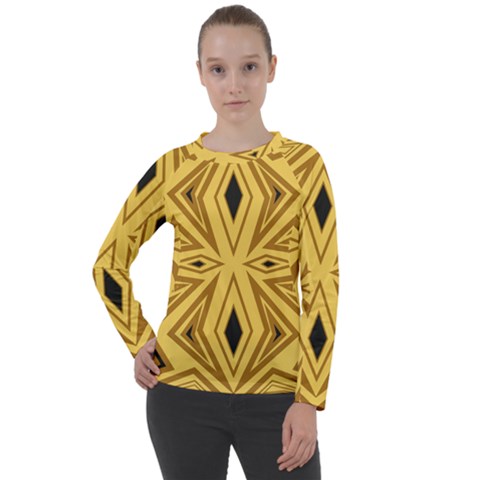 Abstract Pattern Geometric Backgrounds Women s Long Sleeve Raglan Tee by Eskimos