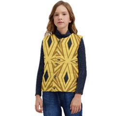 Abstract Pattern Geometric Backgrounds Kid s Short Button Up Puffer Vest	