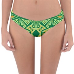 Abstract Pattern Geometric Backgrounds Reversible Hipster Bikini Bottoms by Eskimos