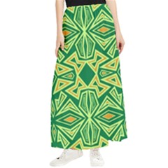 Abstract pattern geometric backgrounds Maxi Chiffon Skirt