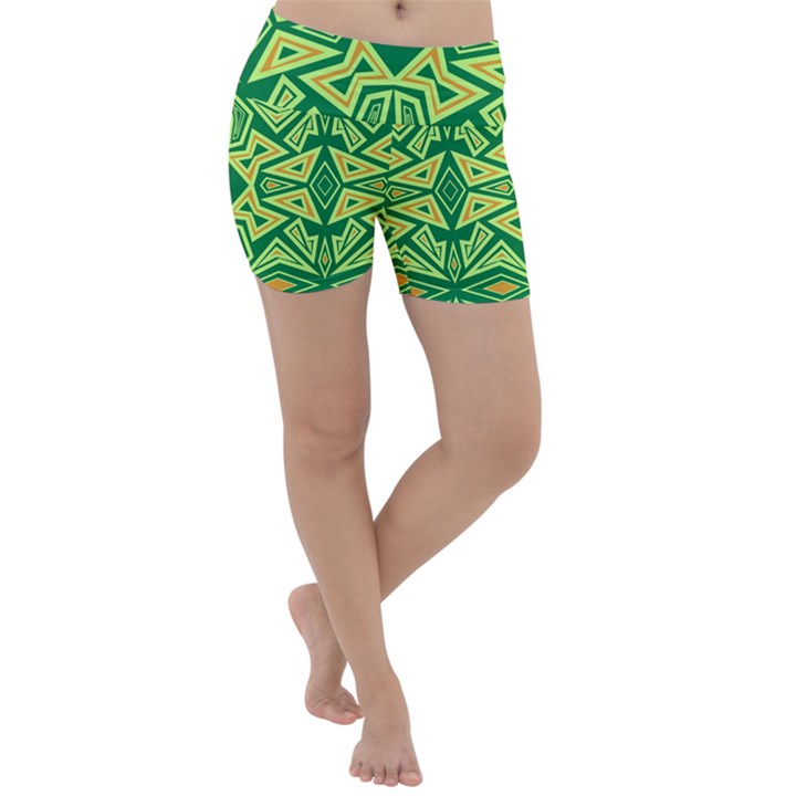 Abstract pattern geometric backgrounds Lightweight Velour Yoga Shorts