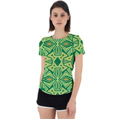 Abstract pattern geometric backgrounds Back Cut Out Sport Tee