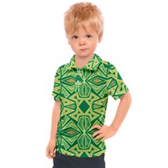 Abstract pattern geometric backgrounds Kids  Polo Tee