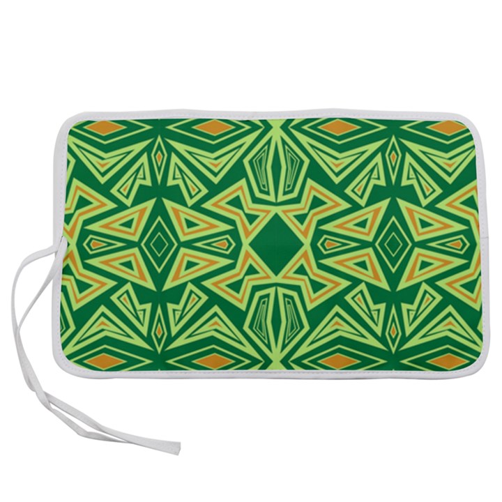 Abstract pattern geometric backgrounds Pen Storage Case (L)