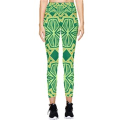 Abstract Pattern Geometric Backgrounds Pocket Leggings  by Eskimos