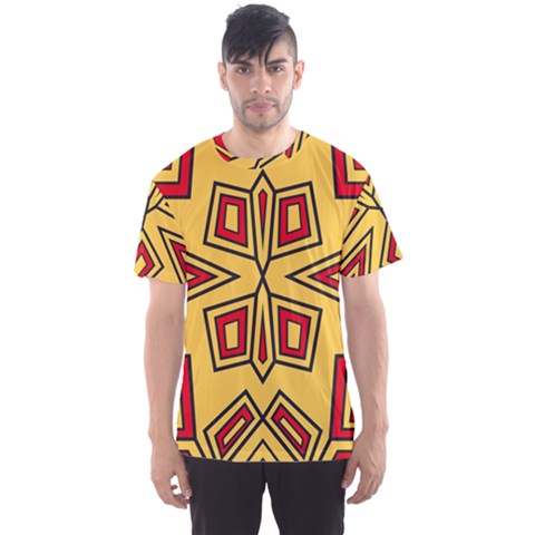 Abstract Pattern Geometric Backgrounds Men s Sport Mesh Tee by Eskimos