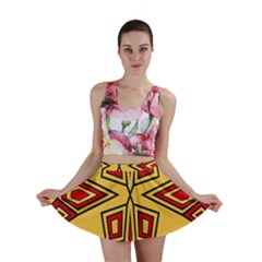 Abstract Pattern Geometric Backgrounds Mini Skirt by Eskimos