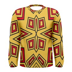 Abstract Pattern Geometric Backgrounds Men s Long Sleeve Tee