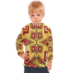 Abstract Pattern Geometric Backgrounds Kids  Hooded Pullover by Eskimos