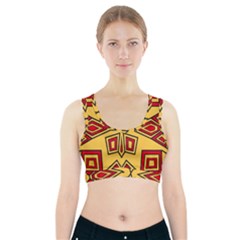 Abstract Pattern Geometric Backgrounds Sports Bra With Pocket by Eskimos