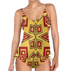 Abstract Pattern Geometric Backgrounds Tankini Set by Eskimos