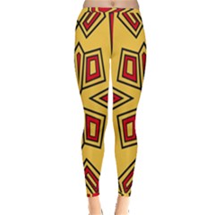 Abstract Pattern Geometric Backgrounds Inside Out Leggings by Eskimos